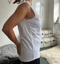 Load image into Gallery viewer, TRUE NORTH Organic Cotton Sleeveless Tee With Shoulder Ties