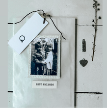 Load image into Gallery viewer, A photo of two friends on a beautifully wrapped gift