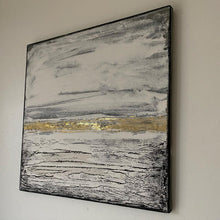 Load image into Gallery viewer, Textured White and Gold Canvas - Studio Sale