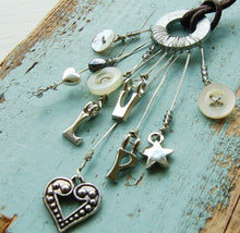 Load image into Gallery viewer, Personalised Nine Charm Letter Necklace