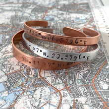 Load image into Gallery viewer, copper hand stamped bracelet