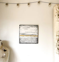 Load image into Gallery viewer, Textured White and Gold Canvas - Studio Sale