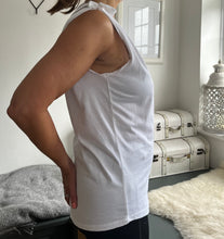 Load image into Gallery viewer, TRUE NORTH Organic Cotton Sleeveless Tee With Shoulder Ties
