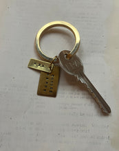Load image into Gallery viewer, Personalised Brass Key Ring
