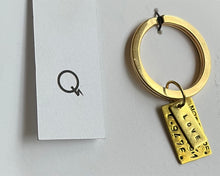 Load image into Gallery viewer, Personalised Brass Key Ring
