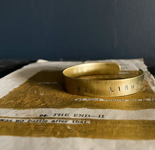 Load image into Gallery viewer, brass hand stamped bracelet
