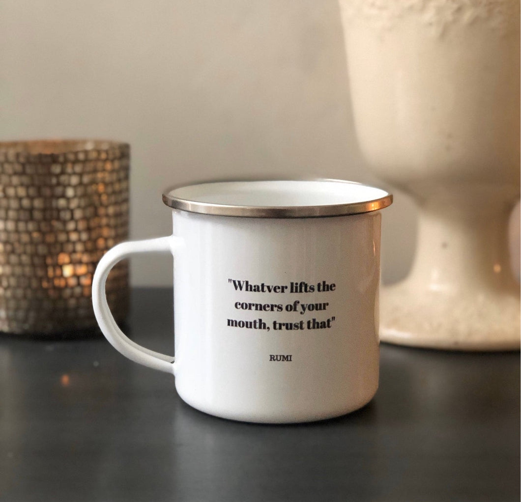 Rumi Enamel Mug