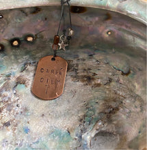 Load image into Gallery viewer, Hand Stamped Copper Dog Tag
