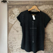 Load image into Gallery viewer, True North Hand Embroidered Organic Cotton Tee Shirt
