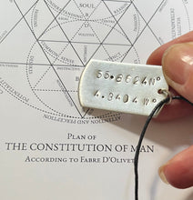 Load image into Gallery viewer, Silver Dog Tag Hand Stamped Necklace
