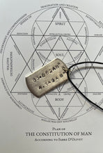 Load image into Gallery viewer, Silver Dog Tag Hand Stamped Necklace
