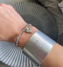 Load image into Gallery viewer, Personalised Hand Stamped Cuff Style Bracelet
